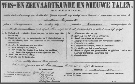 Diploma van Martinus Burgemeister (1862)