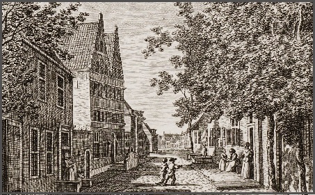 Arnemuiden, het raadhuis (1700). Als schepen kwam Dirck Delmerhorst hier vaak