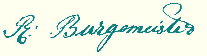 handtekening R.E. Burgemeister