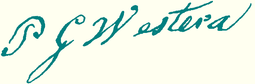 handtekening P.G. Westera