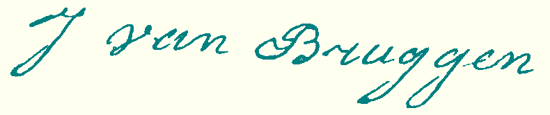 handtekening J.H. van Bruggen