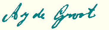 handtekening A.J. de Groot