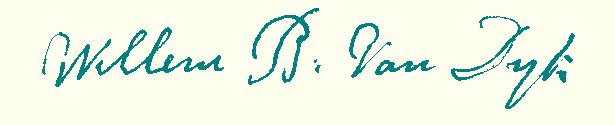 handtekening W.B. van Dijk