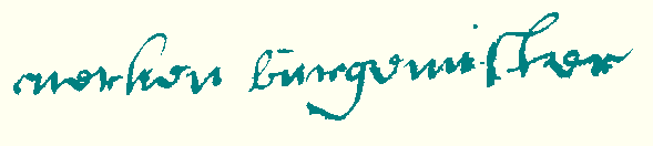 handtekening K./.C. Burgemeester