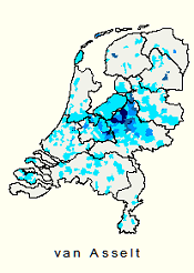 Kerngebied familienaam Van Asselt