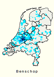 Kerngebied familienaam Benschop