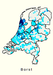 Kerngebied familienaam Borst